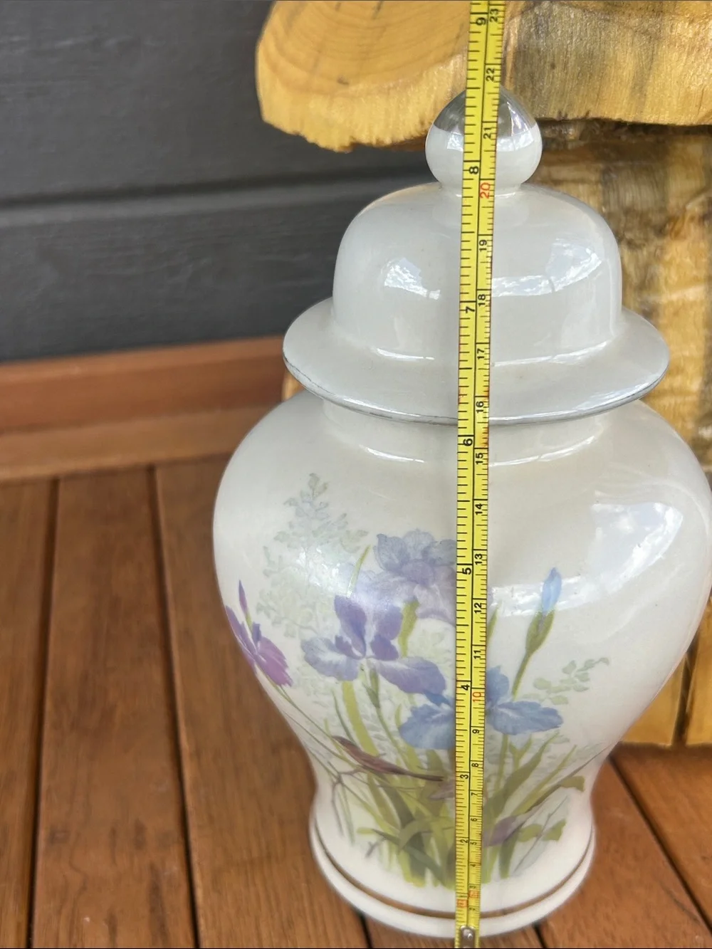 vintage Otagiri Japan Mid Century lidded ginger jar 